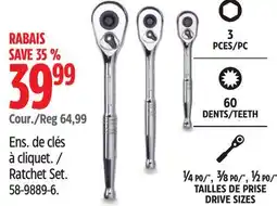 Canadian Tire Mastercraft Ratchet Set offer