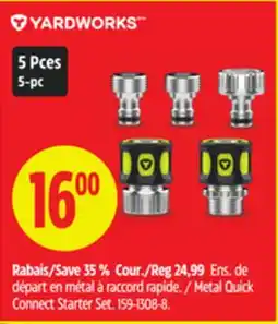 Canadian Tire Yardworks Metal Quick Connect Starter Set offer