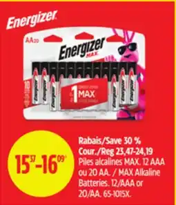 Canadian Tire MAX Alkaline Batteries offer
