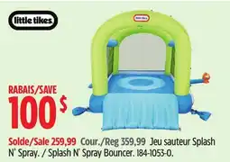 Canadian Tire Little Tikes Splash N' Spray Bouncer offer