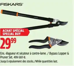 Canadian Tire Fiskars Bypass Lopper & Pruner Set offer
