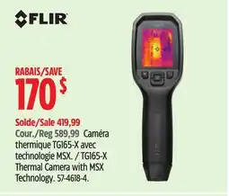 Canadian Tire TG165-X Thermal Camera with MSX Technology offer