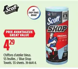 Canadian Tire Scott Blue Shop Towels offer