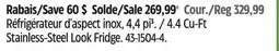 Canadian Tire Vida By Paderno 4.4 Cu-Ft Stainless-Steel Look Fridge offer