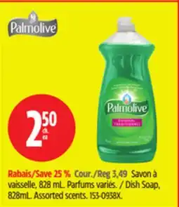 Canadian Tire Palmolive Dish Soap offer