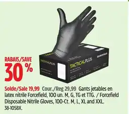 Canadian Tire Forcefield Disposable Nitrile Gloves offer