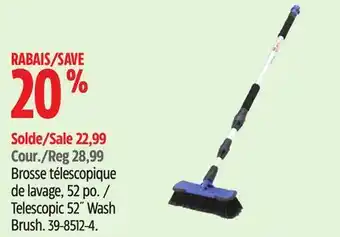 Canadian Tire Telescopic 52˝ Wash Brush offer