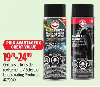 Canadian Tire Selected Undercoating Products offer