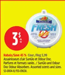 Canadian Tire SunGlo and Odour Doc Odour Absorbers offer