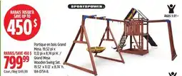 Canadian Tire SportsPower Grand Mesa Wooden Swing Set offer