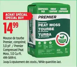 Canadian Tire Premier Compressed Peat Moss, 3.0 Cu-Ft offer