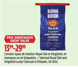 Canadian Tire Selected Royal Oak and Kingsford Lump Charcoal or Briquets offer