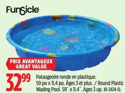 Canadian Tire Funsicle Round Plastic Wading Pool offer