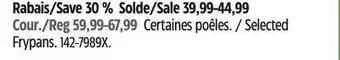 Canadian Tire Selected Frypans offer