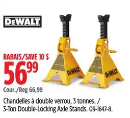Canadian Tire Dewalt 3-Ton Double-Locking Axle Stands offer