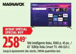 Canadian Tire Magnavox 43˝ 1080p Roku Smart TV offer