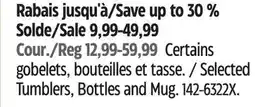 Canadian Tire Manna Selected Tumblers, Bottles and Mug offer