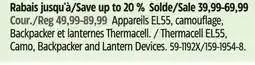Canadian Tire Thermacell EL55, Camo, Backpacker and Lantern Devices offer