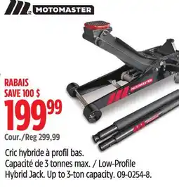 Canadian Tire MotoMaster Low-Profile Hybrid Jack offer