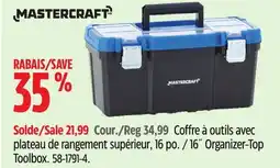 Canadian Tire MASTERCRAFT 16˝ Organizer-Top Toolbox offer