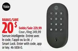 Canadian Tire YALE Smart Lock offer