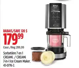 Canadian Tire Ninja CREAMi 7-in-1 Ice Cream Maker offer