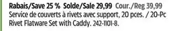 Canadian Tire MASTER Chef 20-Pc Rivet Flatware Set with Caddy offer