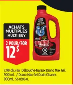 Canadian Tire Drano Max Gel Drain Cleaner offer