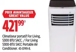 Canadian Tire For Living 5300-BTU SACC Portable Air Conditioner offer