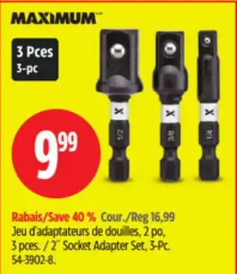Canadian Tire Maximum 2˝ Socket Adapter Set offer