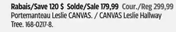 Canadian Tire CANVAS Leslie Hallway Tree offer