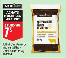Canadian Tire Garden Club Sheep Manure, 12.5kg offer