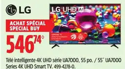 Canadian Tire LG 55˝ UA7000 Series 4K UHD Smart TV offer