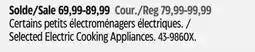 Canadian Tire Heritage The Rock Selected Electric Cooking Appliances offer