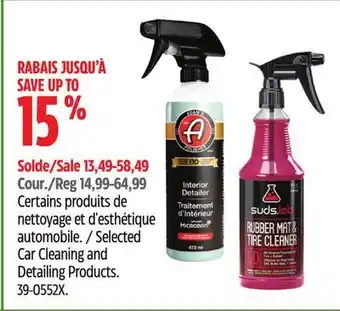 Canadian Tire Selected Car Cleaning and Detailing Products offer