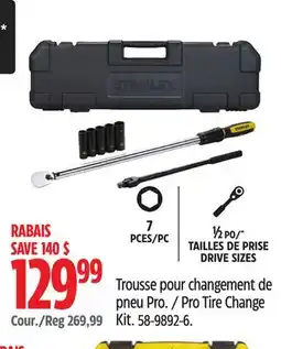 Canadian Tire Stanley Pro Tire Change Kit offer