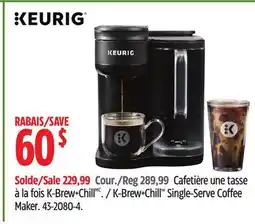 Canadian Tire Keurig K-Brew+Chill Single-Serve Coffee Maker offer