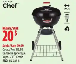 Canadian Tire Master Chef 18˝ Kettle BBQ offer