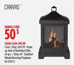 Canadian Tire Canvas Elias 24˝ Outdoor Wood-Burning Fireplace offer