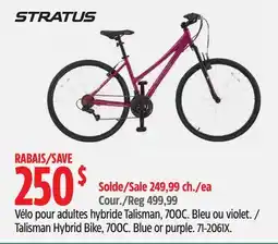 Canadian Tire STRATUS Talisman Hybrid Bike offer