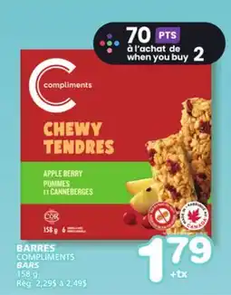 Marches Tradition COMPLIMENTS BARS offer
