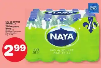 Marches Tradition NAYA NATURAL SPRING WATER offer