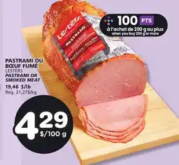 Marches Tradition LESTERS PASTRAMI OR SMOKED MEAT offer