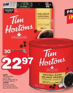 Marches Tradition TIM HORTONS K-CUP (30), Moulu (640 to 875 g), En grains (907 g) COFFEE offer