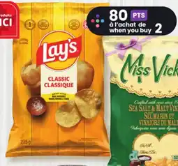 Marches Tradition LAY'S (177 to 235 g) OR MISS VICKIE'S (190 or 200 g) CHIPS offer