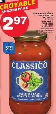 Marches Tradition CLASSICO PASTA SAUCE, PIZZA SAUCE OR PESTO offer