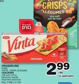 Marches Tradition DARE VINTA, CRISPS LÉGUMES CRACKERS offer