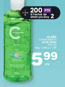 Marches Tradition COMPLIMENTS ALOE VERA offer
