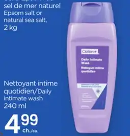 Proxim Option+ Nettoyant Daily intimate wash offer