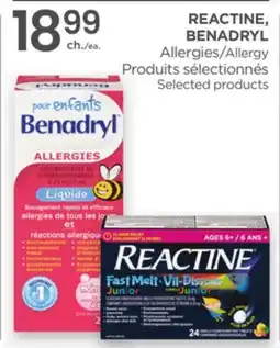 Proxim REACTINE, BENADRYL offer